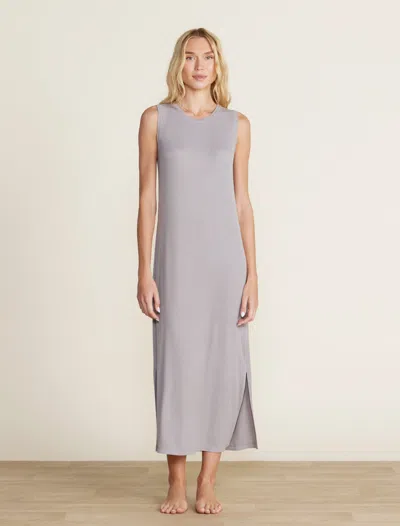 Barefoot Dreams Malibu Collection® Ultra Soft Rib Tank Dress In Pewter