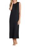 Barefoot Dreams ® Malibu Collection® Ultrasoft Ribbed Nightgown In Black