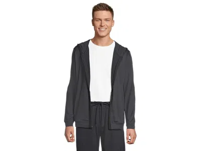 Barefoot Dreams Malibu Collection(r) Butterchic Zip-up Hoodie In Black
