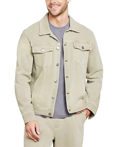 Barefoot Dreams Mc Brushed Twill Jacket In Green