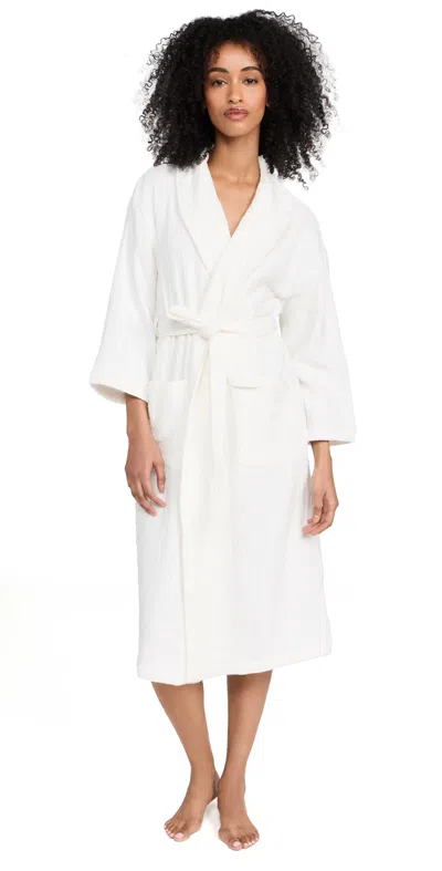 Barefoot Dreams Mc Muslin Cotton Spa Dressing Gown Sea Salt