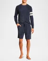 Barefoot Dreams Men's Cozychic Ultra Lite Crewneck Sweater In Indigo