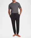 Barefoot Dreams Men's Cozychic Ultra Lite Easy Joggers In Black