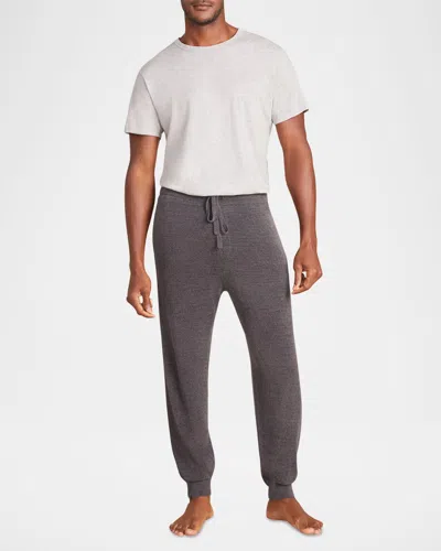 Barefoot Dreams Men's Cozychic Ultra Lite Easy Joggers In Carbon