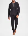 Barefoot Dreams Men's Cozychic Ultra Lite Full-zip Jacket In Black