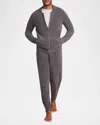 Barefoot Dreams Men's Cozychic Ultra Lite Full-zip Jacket In Carbon