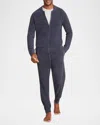 Barefoot Dreams Men's Cozychic Ultra Lite Full-zip Jacket In Indigo