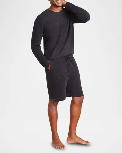 Barefoot Dreams Men's Cozychic Ultra Lite Lounge Shorts In Black