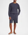 Barefoot Dreams Men's Cozychic Ultra Lite Lounge Shorts In Indigo