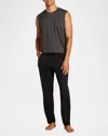Barefoot Dreams Men's Malibu Collection Butterchic Track Pants In Black