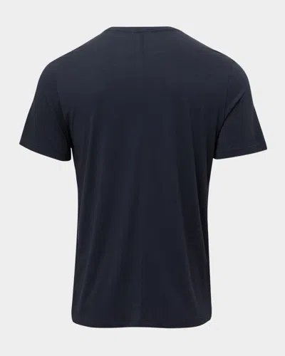 Barefoot Dreams Men's Malibu Collection Cotton Modal V-neck T-shirt In Purple