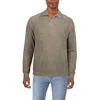 Barefoot Dreams Mens Zipper Nylon Mock Turtleneck Sweater
