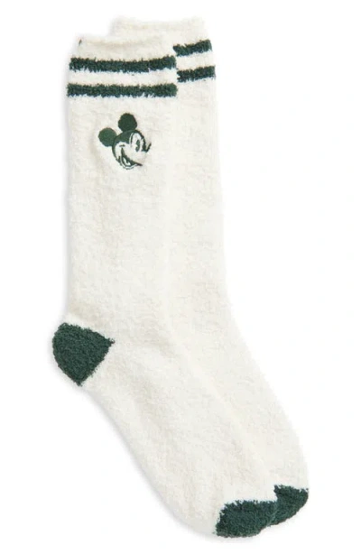 Barefoot Dreams Mickey Mouse Cozychic® Socks In Cream-pinecrest