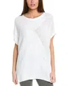 Barefoot Dreams Mixed Stitch Dolman Pullover In White