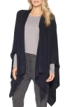 Barefoot Dreams Open Front Wrap In Black