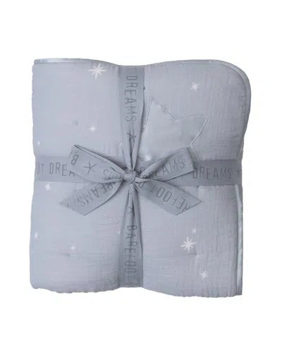 Barefoot Dreams Organic Cotton Double Cloth Starry Blanket In Blue