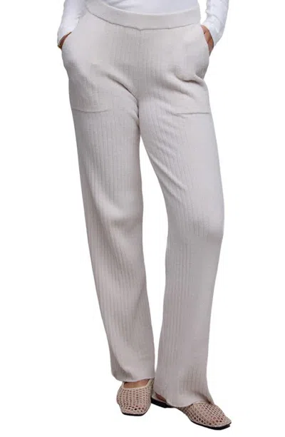 Barefoot Dreams Patch Pocket Ribbed Pants In Sand Dune