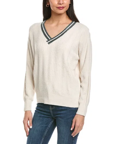 Barefoot Dreams Pointelle Sweater In Tan
