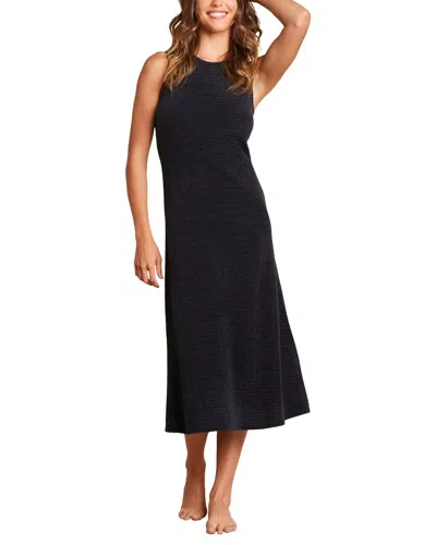 Barefoot Dreams Pointelle Tank Dress In Black