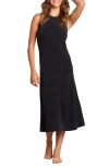 Barefoot Dreams Pointelle Tank Nightgown In Black