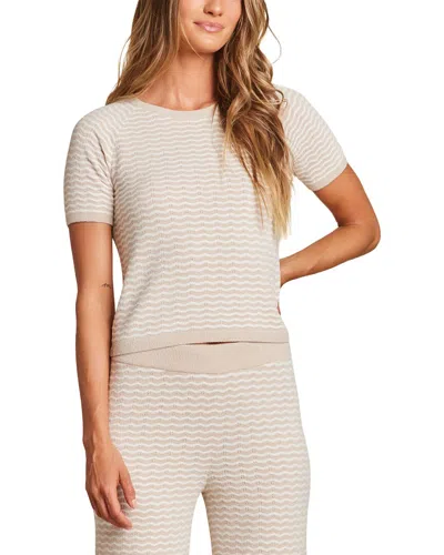 Barefoot Dreams Pointelle Top In Neutral