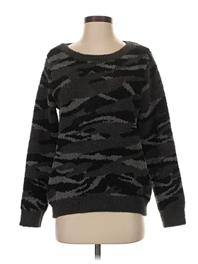 Pre-owned Barefoot Dreams Pullover Sweater In Black