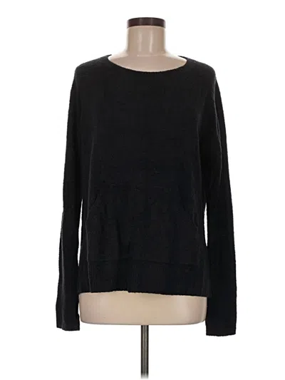 Pre-owned Barefoot Dreams Pullover Sweater In Black