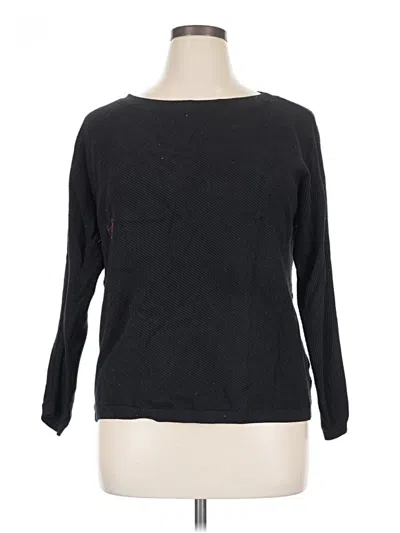 Pre-owned Barefoot Dreams Pullover Sweater In Black
