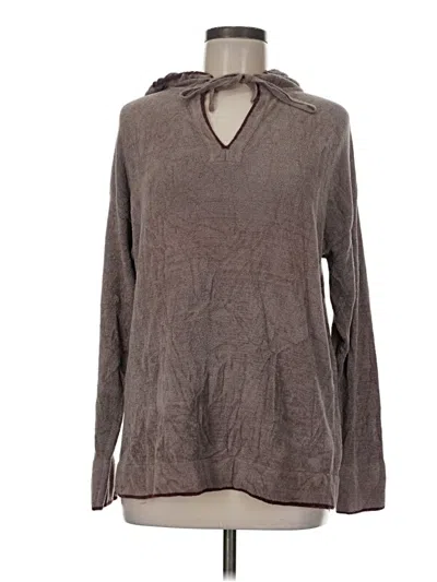 Pre-owned Barefoot Dreams Pullover Sweater In Brown