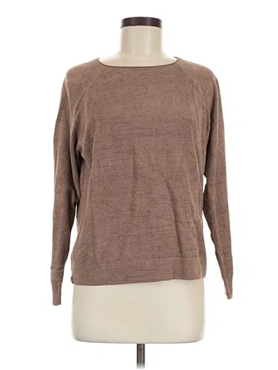 Pre-owned Barefoot Dreams Pullover Sweater In Brown