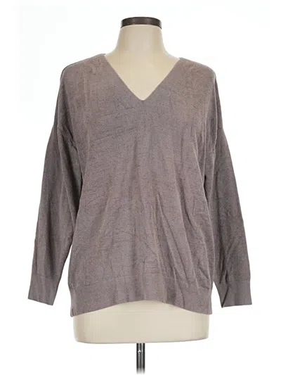 Pre-owned Barefoot Dreams Pullover Sweater In Gray
