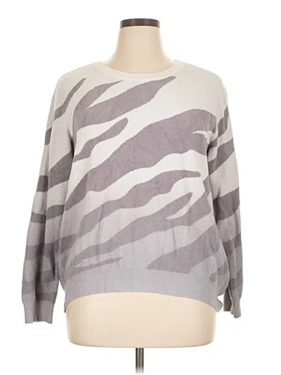 Pre-owned Barefoot Dreams Pullover Sweater In Gray