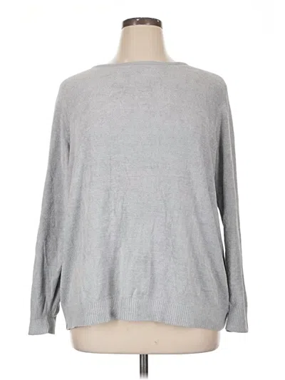 Pre-owned Barefoot Dreams Pullover Sweater In Gray