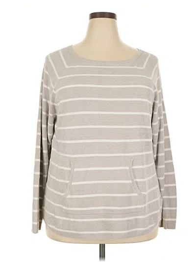 Pre-owned Barefoot Dreams Pullover Sweater In Gray