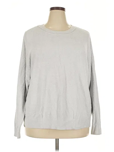 Pre-owned Barefoot Dreams Pullover Sweater In Gray