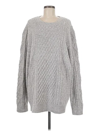 Pre-owned Barefoot Dreams Pullover Sweater In Gray
