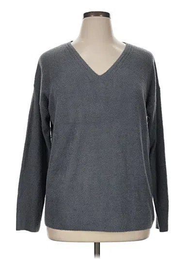 Pre-owned Barefoot Dreams Pullover Sweater In Gray