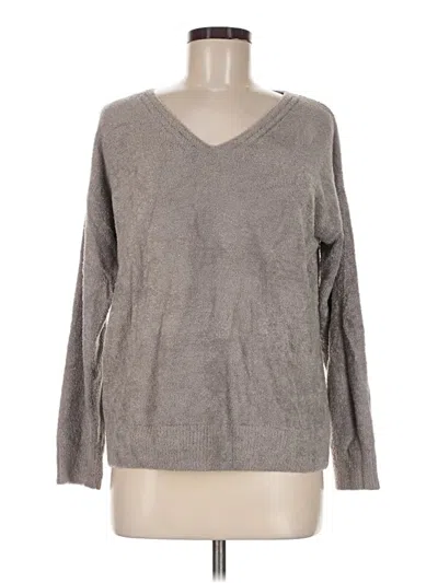 Pre-owned Barefoot Dreams Pullover Sweater In Gray