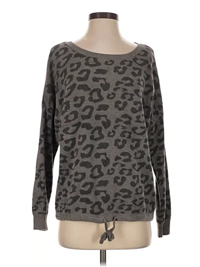 Pre-owned Barefoot Dreams Pullover Sweater In Gray