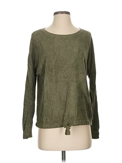 Pre-owned Barefoot Dreams Pullover Sweater In Green
