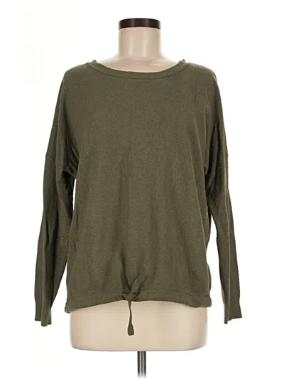 Pre-owned Barefoot Dreams Pullover Sweater In Green