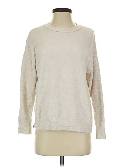 Pre-owned Barefoot Dreams Pullover Sweater In Ivory