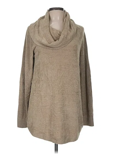 Pre-owned Barefoot Dreams Pullover Sweater In Tan