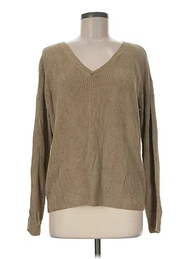 Pre-owned Barefoot Dreams Pullover Sweater In Tan