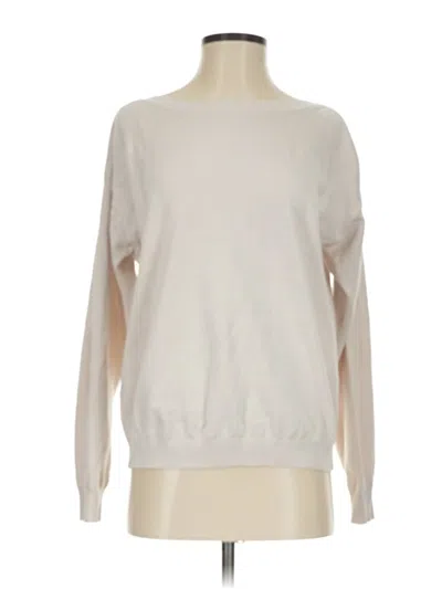 Pre-owned Barefoot Dreams Pullover Sweater In White