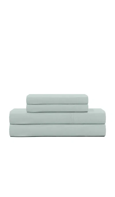 Barefoot Dreams Queen Washed Bamboo Sheet Set In Green