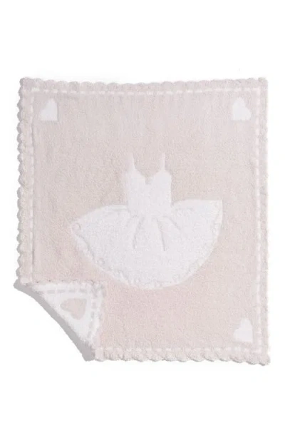 Barefoot Dreams Receiving Blanket In Pink/white