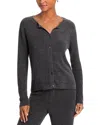 Barefoot Dreams Cozychic Ultra Lite Ribbed Cardigan In Carbon
