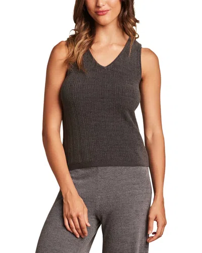 Barefoot Dreams Ribbed Tank Top In Brown