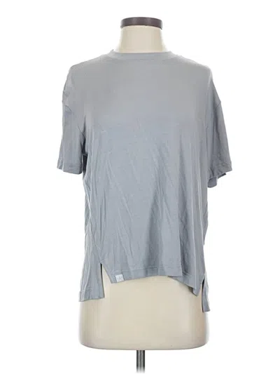 Pre-owned Barefoot Dreams Short Sleeve T-shirt In Gray